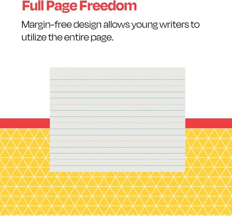 School Smart - 85348 Skip-A-Line Ruled Writing Paper, 1 Inch Ruled Long Way, 10-1/2 x 8 Inches, Pack of 500 White - Image 5
